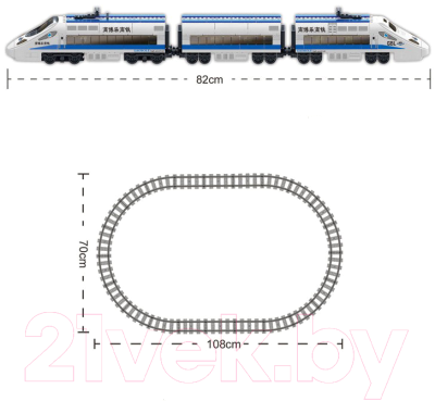 Конструктор электромеханический Kazi Скоростной поезд / 98227