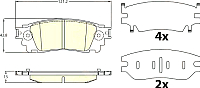 

Тормозные колодки, GDB4459