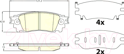 

Тормозные колодки TRW, GDB4459