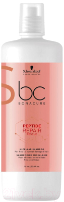 Шампунь для волос Schwarzkopf Professional BC Bonacure Peptide Repair Rescue Micellar For Fine to Normal (1л)