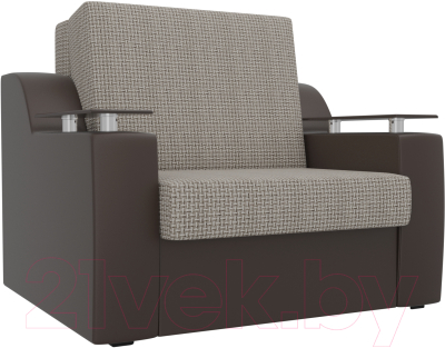 Кресло-кровать Лига Диванов Сенатор / 100700 (60, корфу 02/экокожа коричневый)
