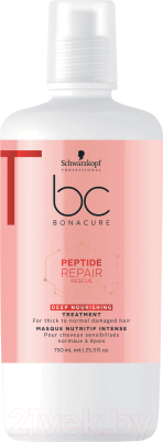 

Маска для волос Schwarzkopf Professional, BC Bonacure Peptide Repair Rescue Deep Nourishing Treatment
