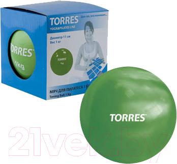 Медицинбол Torres YL00121 (зеленый) - общий вид