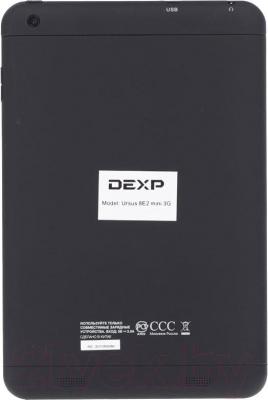 Планшет DEXP Ursus 8E2 mini (черный) - вид сзади