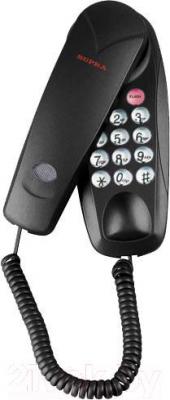 Проводной телефон Supra STL-111 (черный) - общий вид