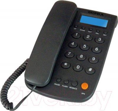 Проводной телефон Supra STL-420 (серый)