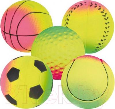 Набор игрушек для животных Trixie Neon Balls 3457 - общий вид