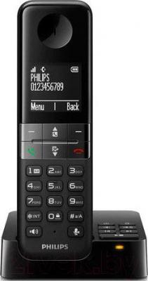 Беспроводной телефон Philips D4551B/51 - вид спереди