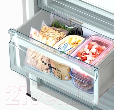 Холодильник с морозильником Samsung RB33J3420EF/WT