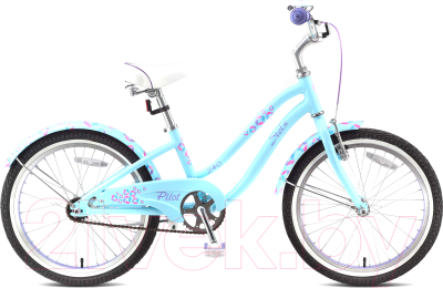 Детский велосипед STELS Pilot 240 Girl 1sp (20, голубой/пурпурный)