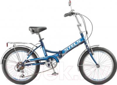 Велосипед STELS Pilot 450 (20, темно-синий/синий) - общий вид