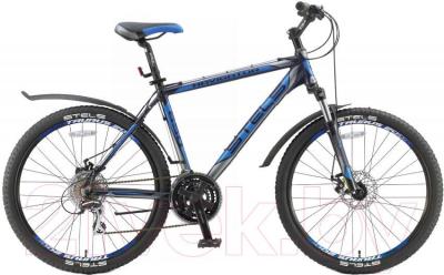 Велосипед STELS Navigator 650 MD (19.5, черный, серебро, синий) - общий вид