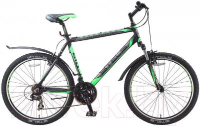 Велосипед STELS Navigator 610 V (19.5, черный, серый, зеленый) - общий вид