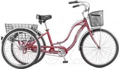 Велосипед STELS Energy II (26, бордовый, серебро) - общий вид