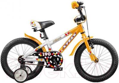 Детский велосипед STELS Pilot 190 (16, оранжево-белый) - общий вид