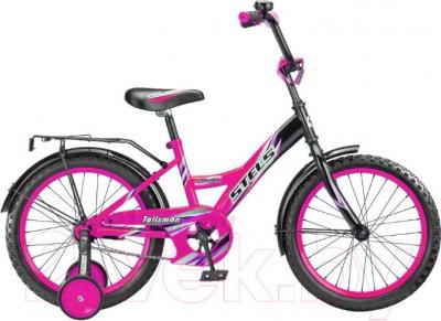 Детский велосипед STELS Talisman Black 18 (черно-розовый) - общий вид