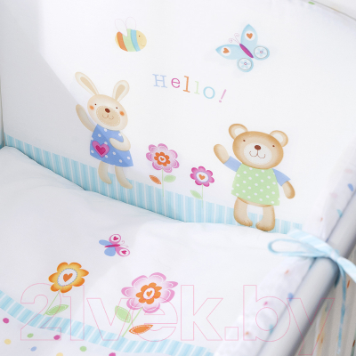 Комплект постельный для малышей Perina ГЛОРИЯ / Г4-02.0 (Hello)
