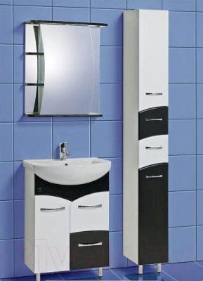 Шкаф с зеркалом для ванной Акваль Виктория 60 / ЕВ.04.60.00.R - комплект в сборе