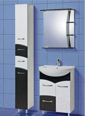 Шкаф с зеркалом для ванной Акваль Виктория 60 / ЕВ.04.60.00.L