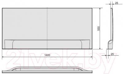 Экран для ванны Sanplast OWP/CLa 140