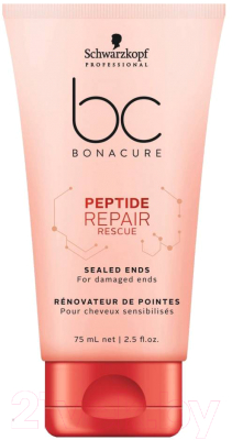 Сыворотка для волос Schwarzkopf Professional BC Bonacure Peptide Repair Rescue Sealed Ends спасител. восстан. (75мл)