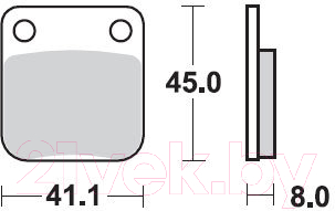 

Тормозные колодки TRW, MCB510SI