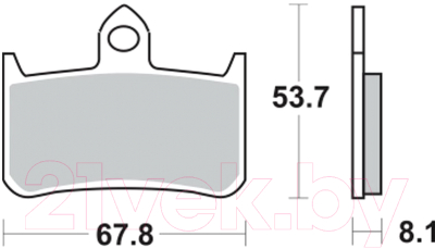 Тормозные колодки TRW MCB593SV