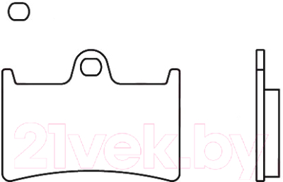 Тормозные колодки TRW MCB611SRQ
