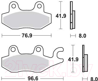 Тормозные колодки TRW MCB615