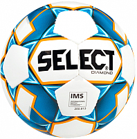 Футбольный мяч Select Diamond IMS / 810015 (размер 4, белый/синий/оранжевый) - 