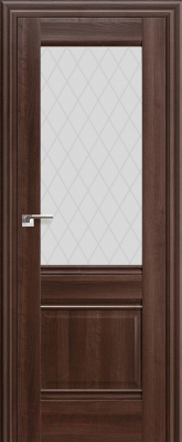 Дверь межкомнатная ProfilDoors 2X 60x200 (орех сиена/стекло ромб)