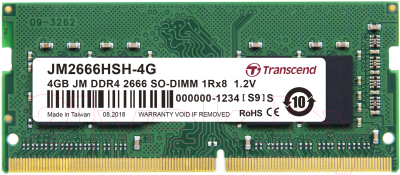 

Оперативная память DDR4 Transcend, JM2666HSH-4G