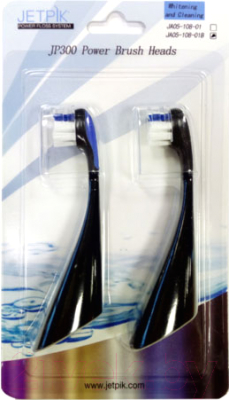 Набор насадок для зубной щетки Jetpik JP300 / JA05-108-02B (2шт, черный)