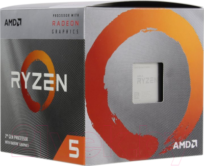 Процессор AMD Ryzen 5 3400G Box / YD3400C5FHBOX