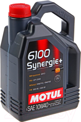 Моторное масло Motul 6100 Synergie+ 10W40 / 109463 (4л)