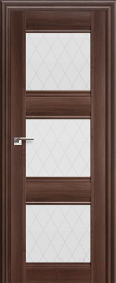 Дверь межкомнатная ProfilDoors 4X 60x200 (орех сиена/стекло ромб)