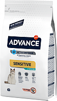 Сухой корм для кошек Advance Sterilized Sensitive с лососем (1.5кг) - 