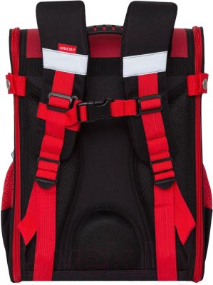 Школьный рюкзак Grizzly RA-980-1 (черный/красный)