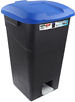 Контейнер для мусора Tayg 431029 (60л, синяя крышка) - 