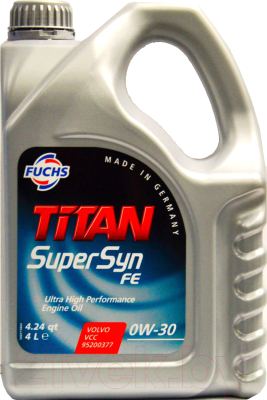 Моторное масло Fuchs Titan Supersyn FE 0W30 / 601425356 (5л)