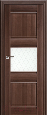 Дверь межкомнатная ProfilDoors 5X 60x200 (орех сиена/стекло ромб)