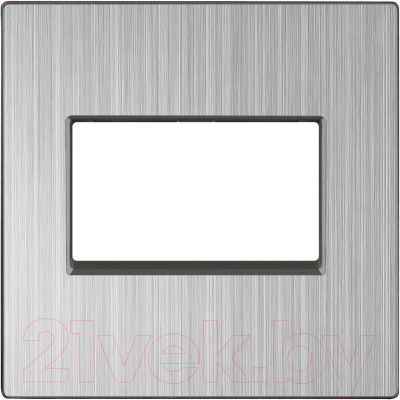 Лицевая панель для розетки Werkel WL02-RJ45+RJ45-CP / a040421 (глянцевый никель)