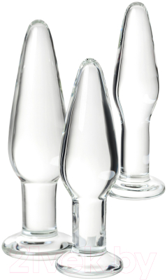 Набор пробок интимных Sexus Glass / 912306 (прозрачный)