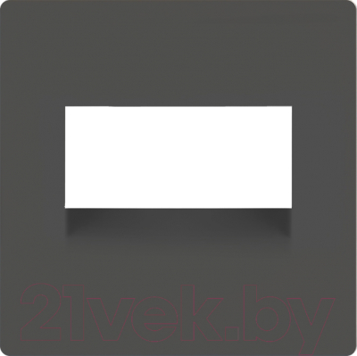 Лицевая панель для розетки Werkel WL07-RJ45+RJ45-CP / a040422 (серо-коричневый)