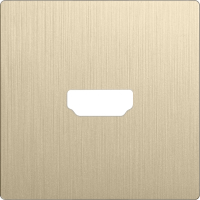 Лицевая панель для розетки Werkel WL10-HDMI-CP / a041305 (шампань рифленый) - 