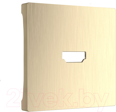 Лицевая панель для розетки Werkel WL10-HDMI-CP / a041305 (шампань рифленый)