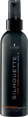 Лак для укладки волос Schwarzkopf Professional Silhouette Pumpspray Super Hold ультрасильной фиксации (200мл)