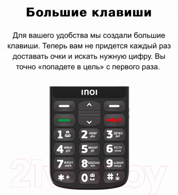 Мобильный телефон Inoi 107B (темно-синий)