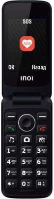 Мобильный телефон Inoi 247B с док-станцией (красный)
