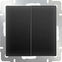 Выключатель Werkel WL08-SW-2G / a029873 (черный матовый) - 